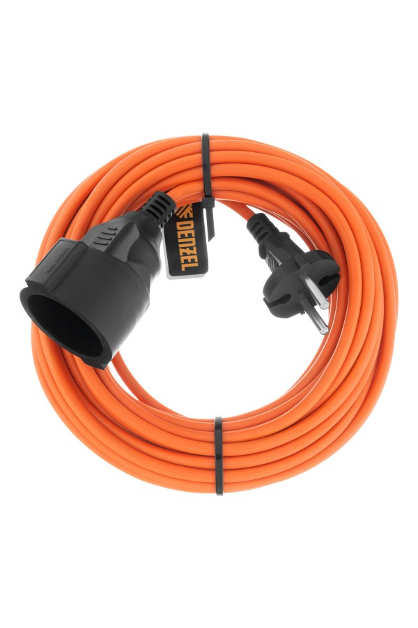 Удлинитель-шнур силовой Garden Series, б/з, ПВС, 10м, 1 розетка, 2 x 1 мм, Denzel