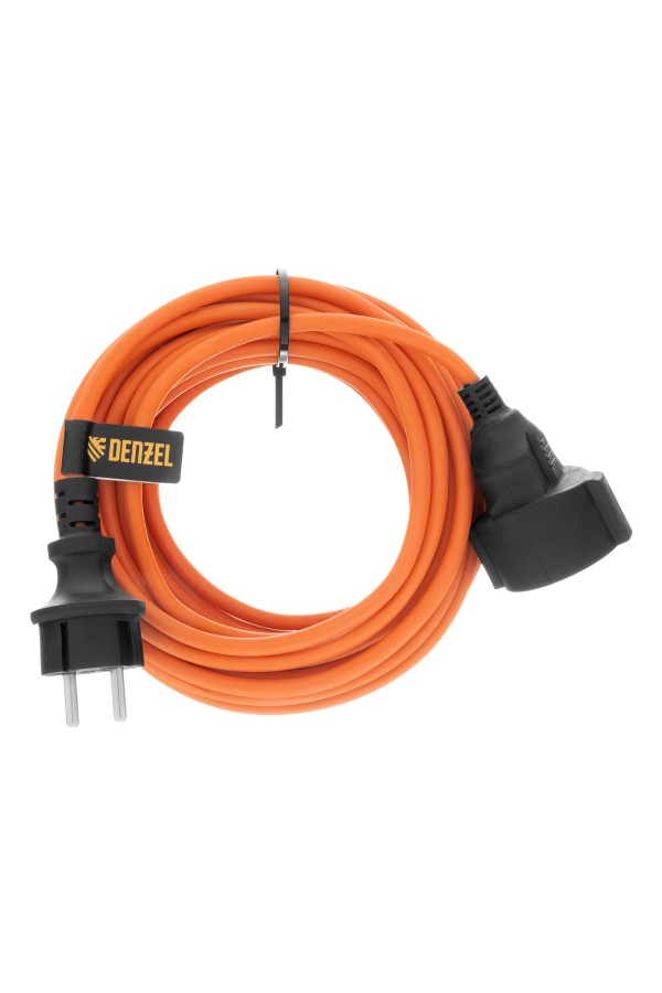 Удлинитель-шнур силовой Garden Series, б/з, ПВС, 10м, 1 розетка, 2 x 1,5 мм, Denzel