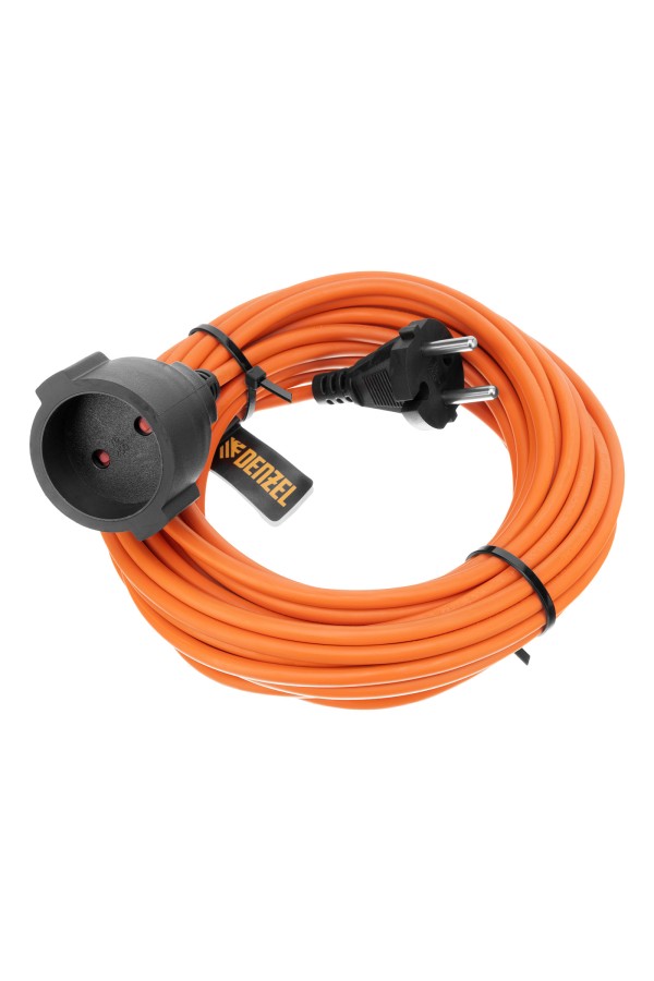 Удлинитель-шнур силовой Garden Series, б/з, ПВС, 10м, 1 розетка, 2 x 1,5 мм, Denzel