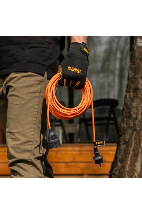 Удлинитель-шнур силовой Garden Series, б/з, ПВС, 10м, 1 розетка, 2 x 1,5 мм, Denzel