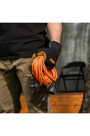 Удлинитель-шнур силовой Garden Series, ПВС, 10м, 1 розетка, 3 x 1 мм, 3 м Denzel