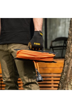 Удлинитель-шнур силовой Garden Series, ПВС, 20м, 1 розетка 3 x 1,5 мм, 3 м Denzel