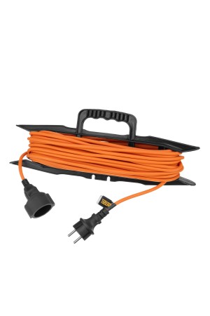 Удлинитель-шнур силовой Garden Series, ПВС, 20м, 1 розетка 3 x 1,5 мм, 3 м Denzel