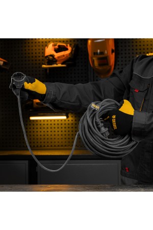Удлинитель-шнур силовой Top Series, КГТТ, 20м, 1 розетка, 3 x 1,5 мм, 3 м Denzel