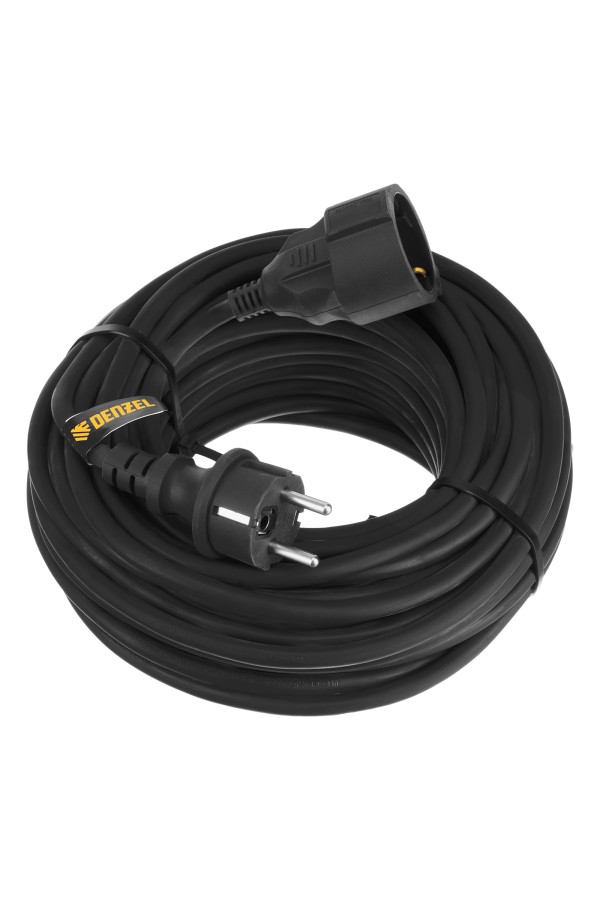 Удлинитель-шнур силовой Top Series, КГТТ, 20м, 1 розетка, 3 x 1,5 мм Denzel