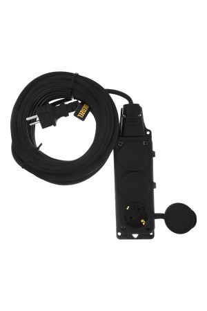 Удлинитель-шнур силовой Top Series, КГТТ, 10м, 3 розетки, 3 x 1,5 мм, 3 м Denzel