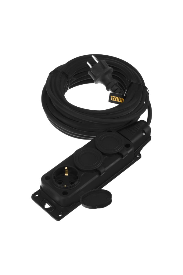 Удлинитель-шнур силовой Top Series, КГТТ, 10 м, 3 розетки, 3 x 1,5 мм Denzel