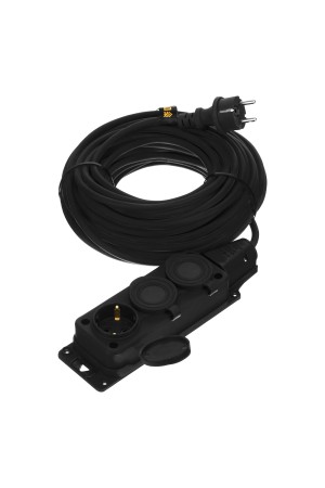 Удлинитель-шнур силовой Top Series, КГТТ, 20м, 3 розетки, 3 x 1,5 мм, 3 м Denzel