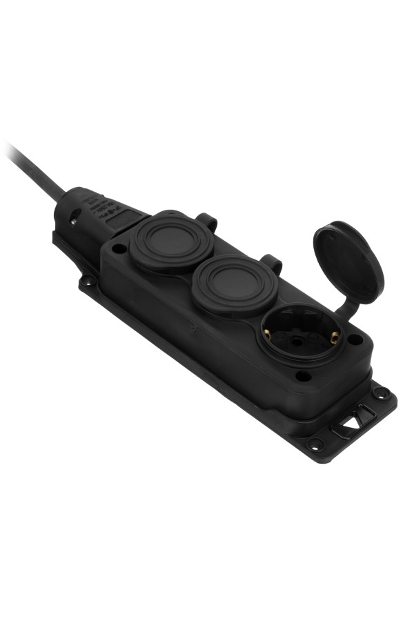 Удлинитель-шнур силовой Top Series, КГТТ, 20м, 3 розетки, 3 x 2,5 мм Denzel