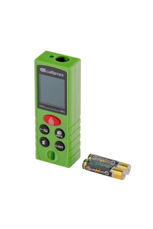 Лазерный дальномер PM-60,60 м,с пузырьковым уровнем Сибртех