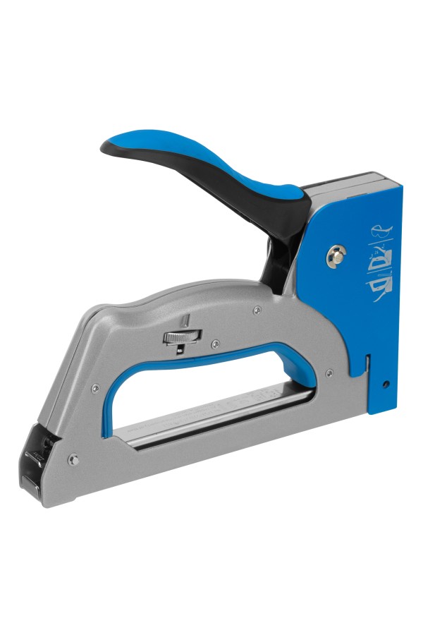 Степлер металлический, 3 в 1, регулятор удара, двухкомпонентная рукоятка, тип скобы: 53, 300, 500, 6-14 мм Барс