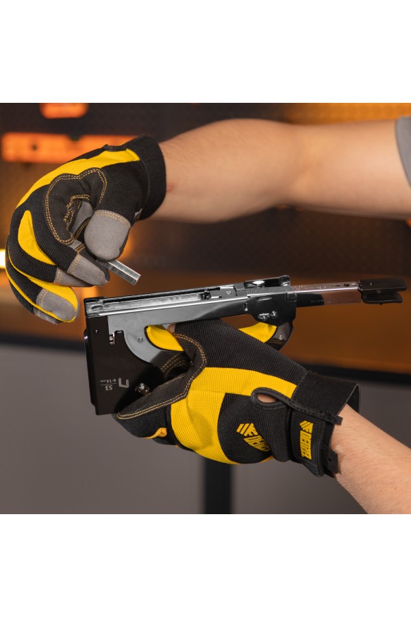 Степлер мебельный, стальной корпус, быстрая загрузка, регул. силы удара, тип 53, 4-14 мм Denzel