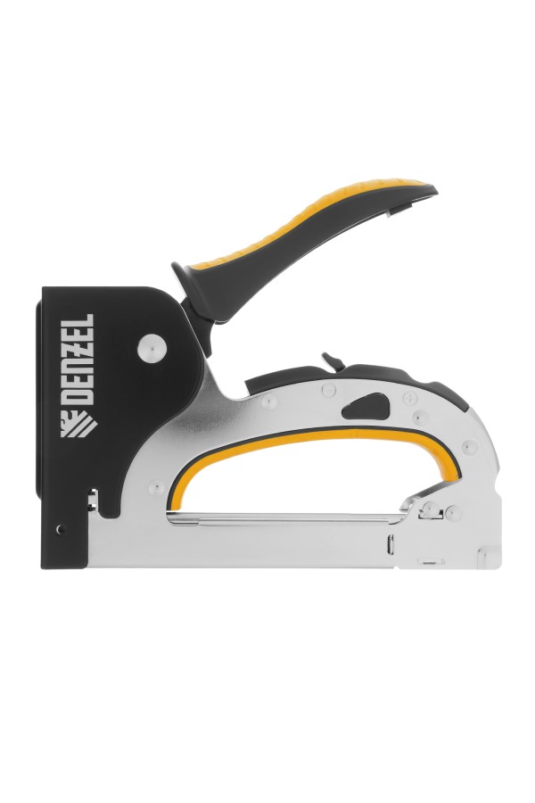 Степлер мебельный, стальной корпус, быстрая загрузка, регул. силы удара, тип 53, 4-14 мм Denzel