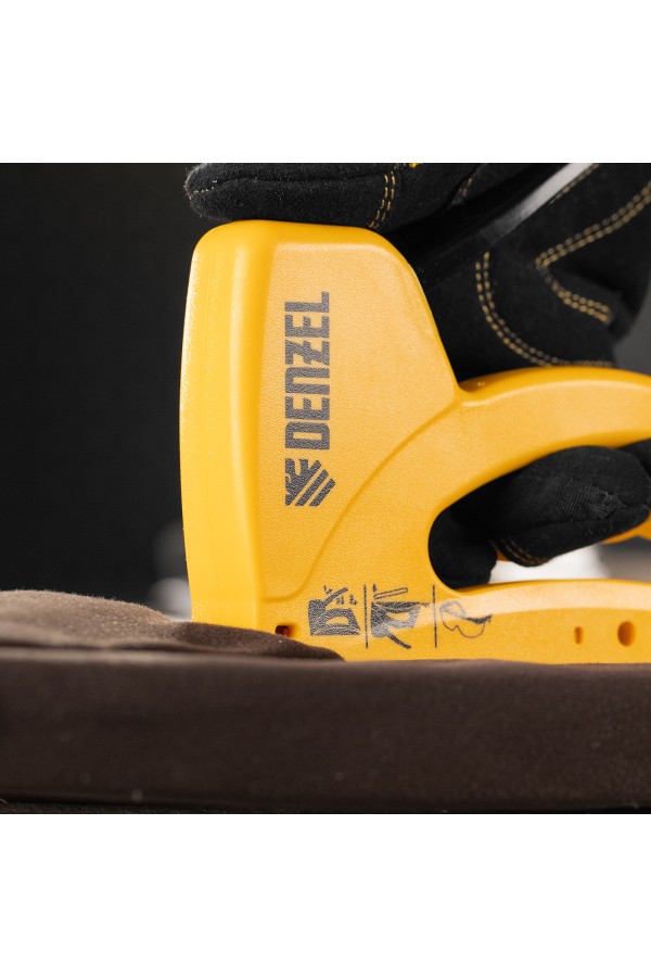 Степлер пластиковый, скобы в комплекте, тип 53, 6-10 мм Denzel