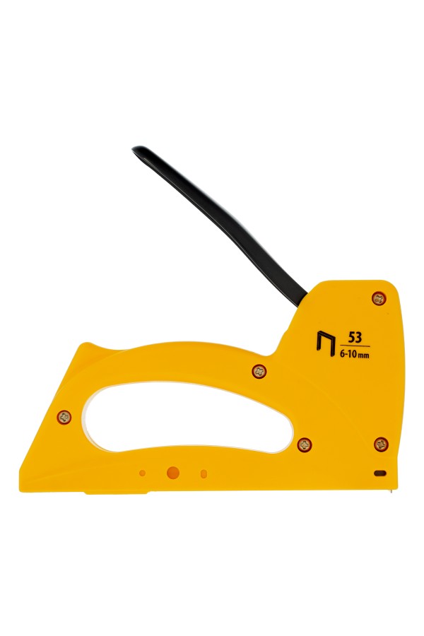 Степлер пластиковый, скобы в комплекте, тип 53, 6-10 мм Denzel
