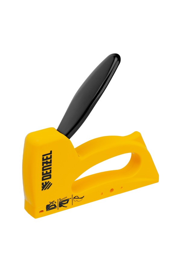 Степлер пластиковый, скобы в комплекте, тип 53, 6-10 мм Denzel