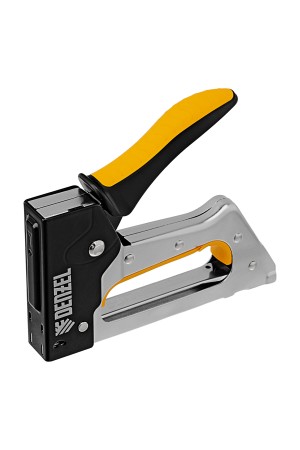 Степлер металлический, скобы в комплекте, 2К рукоятка, тип 53, 6-10 мм Denzel