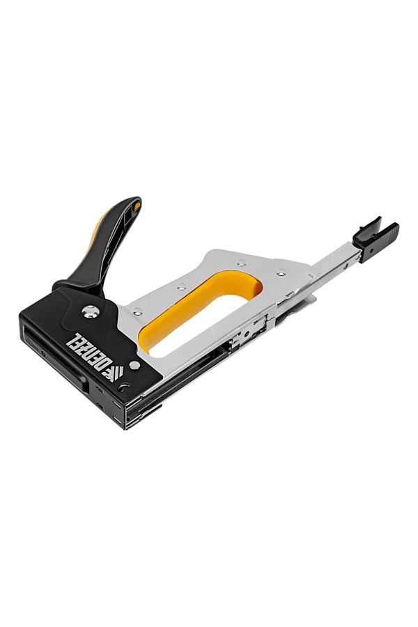 Степлер металлический, скобы в комплекте, 2К рукоятка, тип 53, 6-10 мм Denzel