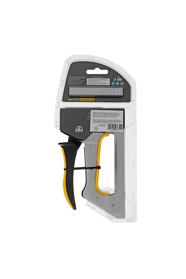 Степлер металлический, скобы в комплекте, 2К рукоятка, тип 53, 6-10 мм Denzel