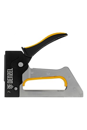 Степлер металлический, скобы в комплекте, 2К рукоятка, тип 53, 6-10 мм Denzel