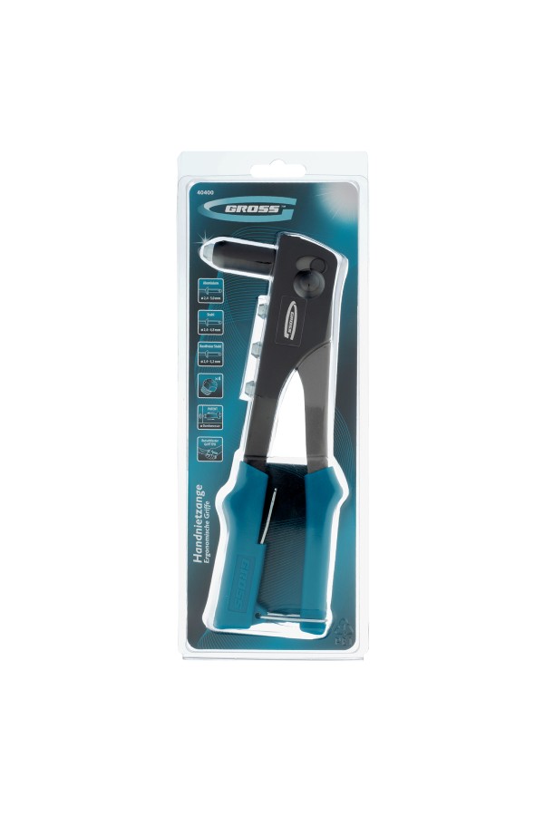 Заклепочник 258 мм, заклепки 2.4-4.8 мм Gross