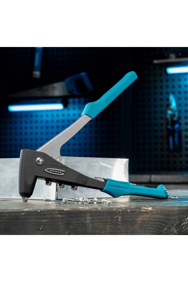 Заклепочник литой, заклепки 2.4-4.8 мм Gross