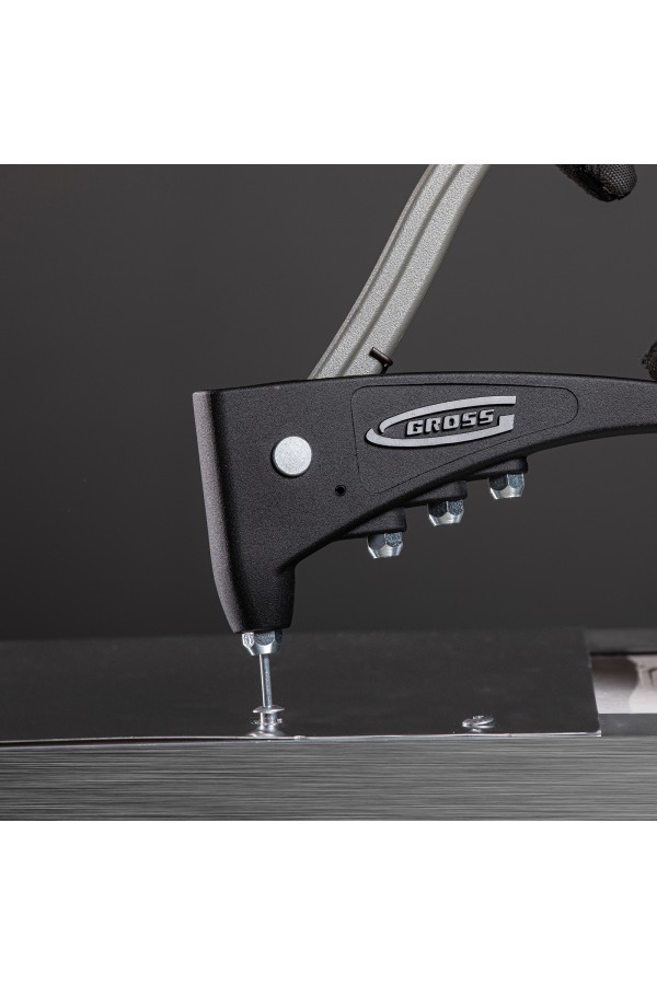 Заклепочник литой, усиленный, заклепки 2.4-4.8 мм Gross