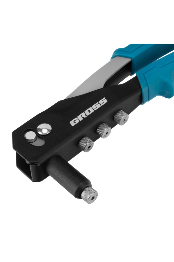 Заклепочник ручной, 260 мм, заклепки 2,4-3,2-4,0-4,8 мм Gross