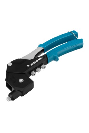 Заклепочник ручной, 290 мм, поворотный, 0-360, заклепки 2,4-3,2-4,0-4,8 мм Gross