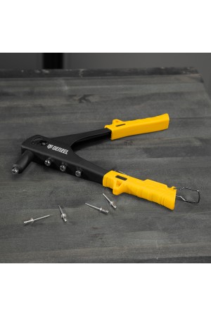 Заклепочник ручной, 255 мм, заклепки 2,4-3,2-4,0-4,8 мм Denzel