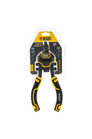 Заклепочник двуручный, заклепки 2,4-3,2-4,0-4,8-6,4 мм Denzel