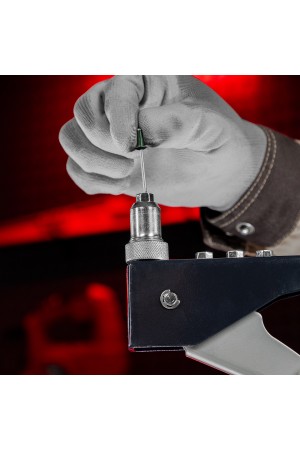 Заклепочник, 250 мм, переставной 0-90 градусов, заклепки 2.4-3.2-4.0-4.8 мм Матрикс