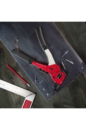 Заклепочник литой, поворотный, 290 мм, 0-360 град, заклепки 2.4-3.2-4.0-4.8 мм, Pro Matrix