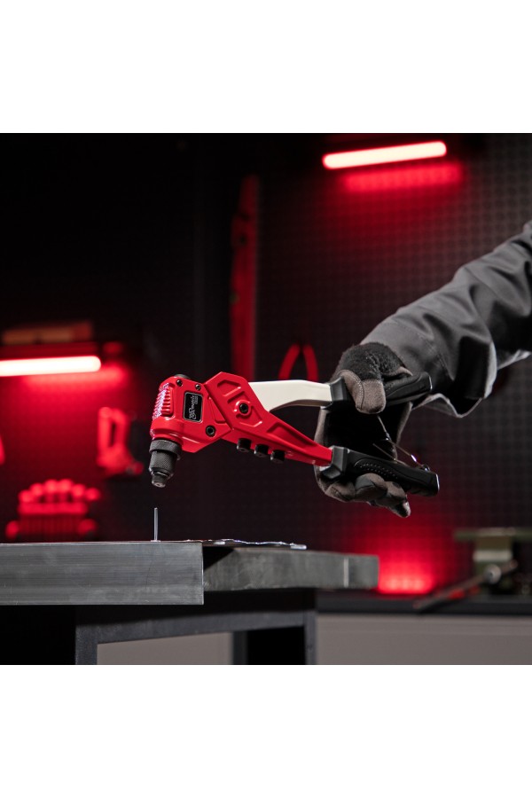 Заклепочник литой, поворотный, 290 мм, 0-360 град, заклепки 2.4-3.2-4.0-4.8 мм, Pro Matrix