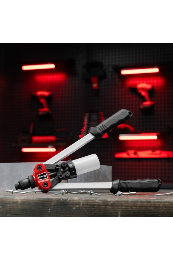 Заклепочник двуручный, 330 мм, заклепки 3.2-4.0-4.8 мм, Pro Matrix