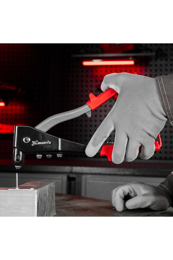 Заклепочник литой, 260 мм, заклепки 2.4-3.2-4.0-4.8 мм Matrix