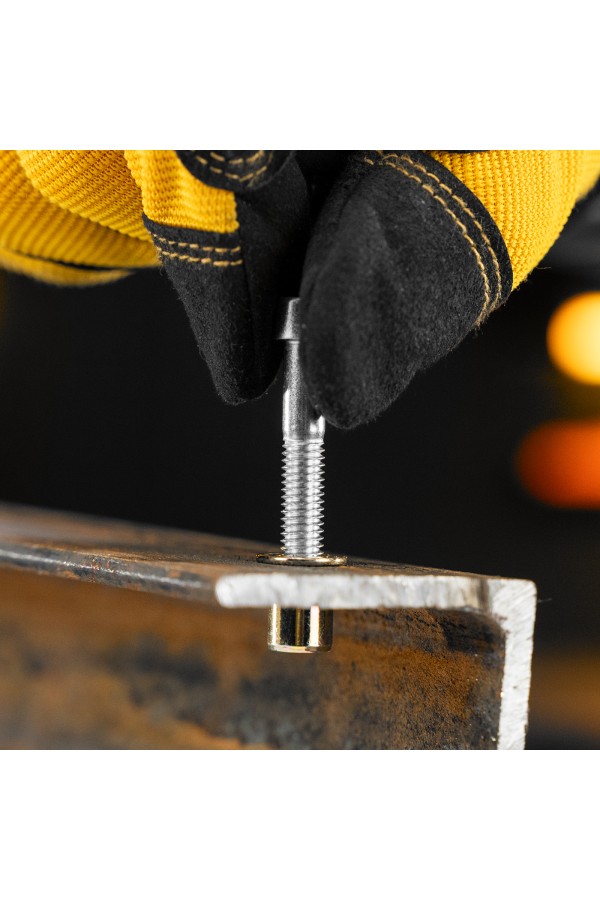 Заклепки резьбовые, стальные, оцинкованные, М6, пластиковый кейс, 70 шт. Denzel