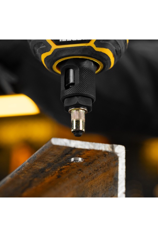 Заклепки резьбовые, стальные, оцинкованные, М6, пластиковый кейс, 70 шт. Denzel