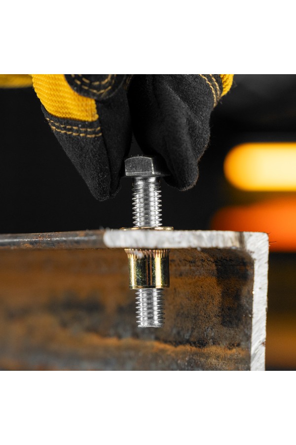 Заклепки резьбовые, стальные, оцинкованные, М8, пластиковый кейс, 40 шт. Denzel