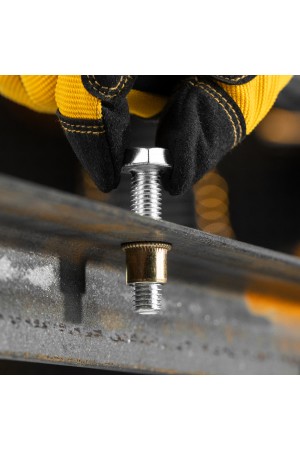 Заклепки резьбовые, стальные, оцинкованные, М10, пластиковый кейс, 35 шт. Denzel