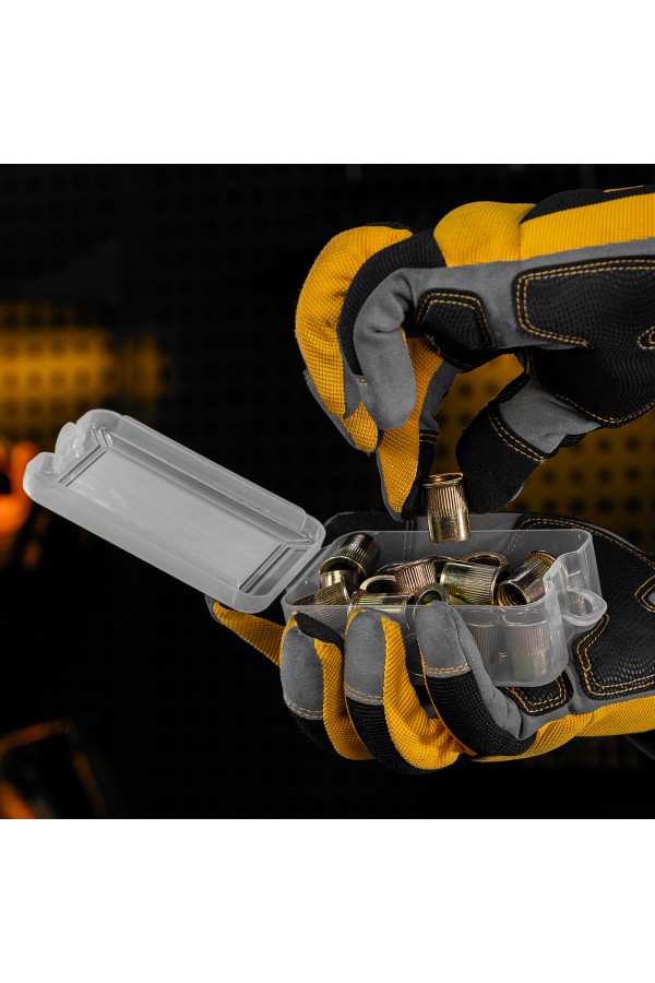 Заклепки резьбовые, стальные, оцинкованные, М12, пластиковый кейс, 25 шт. Denzel