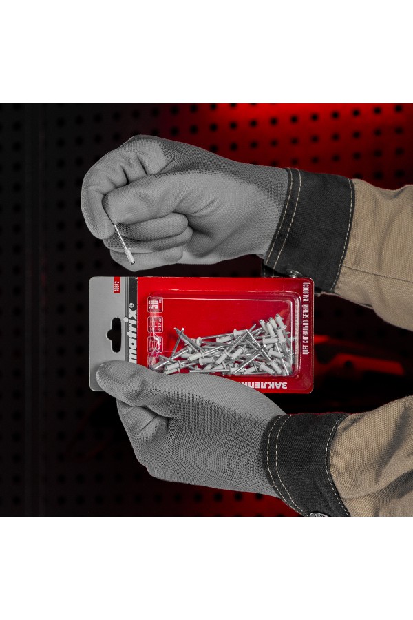 Заклепки 3.2 х 8 мм RAL 9003, сигнально-белые, 50 шт Matrix