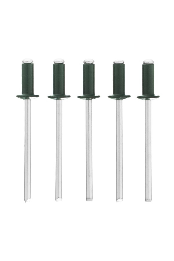 Заклепки 3.2 х 8 мм RAL 6005, темно-зеленые, 50 шт Matrix