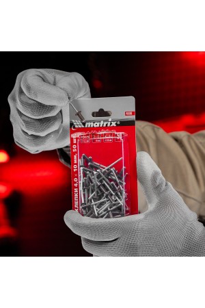 Заклепки 4.0 х 10 мм RAL 8017, темно-коричневый, 50 шт Matrix