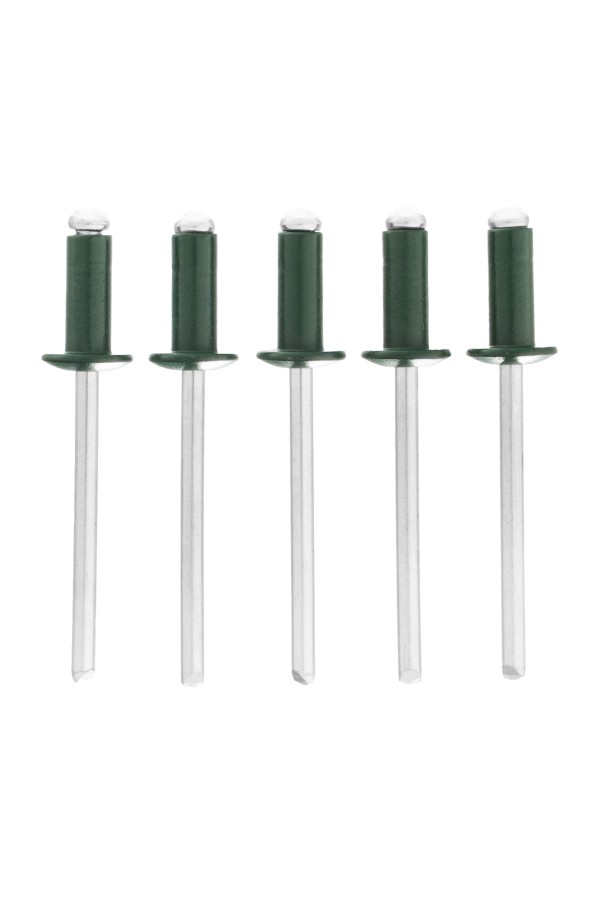 Заклепки 4.0 х 10 мм RAL 6005, темно-зеленые, 50 шт Matrix