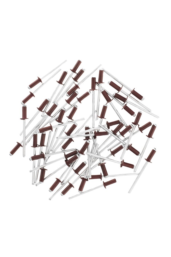 Заклепки 4.0 х 10 мм RAL 3005, красное вино, 50 шт Matrix