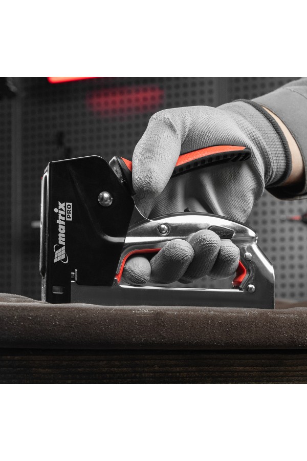 Степлер мебельный, стальной, быстрая загрузка, тип скобы 53, 4-14 мм, PRO Matrix