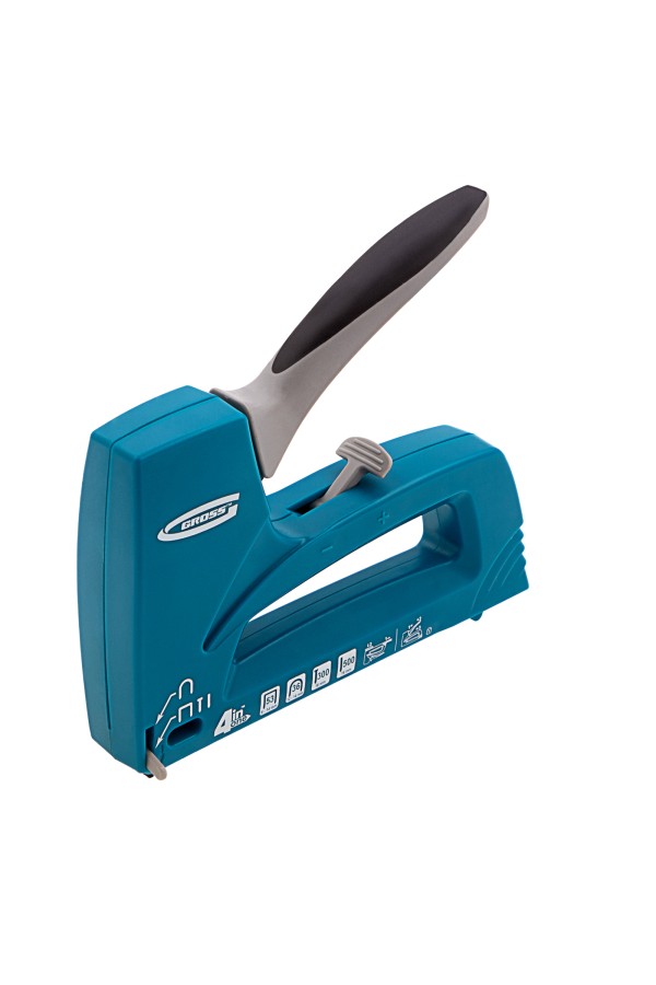 Степлер мебельный универсальные (Universell 4) пластик, 4 функции, тип скобы: 53, 36, 300, 500, 8-14мм Gross