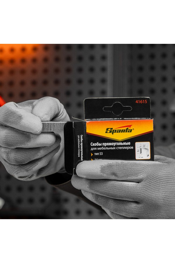 Скобы, 14 мм, для мебельного степлера, тип 53, 1000 шт, Sparta