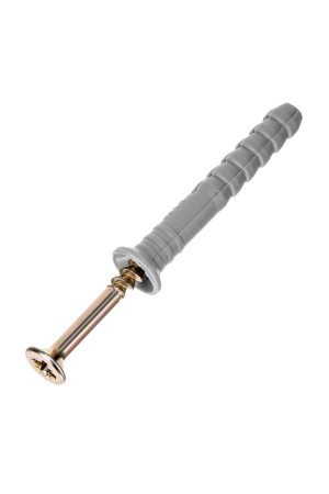 Дюбель-гвоздь полипропиленовый с потайным бортиком 6 х 40 мм, 200 шт Сибртех